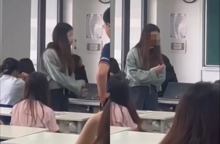 Nữ sinh trường đại học ở Hà Nội ăn mỳ trong giờ học, cãi tay đôi với thầy giáo