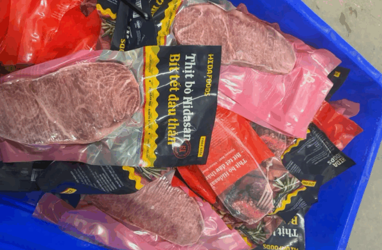 ‘Thịt bò Wagyu Nhật Bản cao cấp’ làm từ thịt trâu ở Hoài Đức